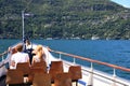 Brissago Islands, Switzerland Ã¢â¬â JUNE 24, 2015: Passengers will Royalty Free Stock Photo